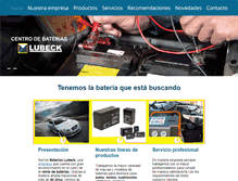Tablet Screenshot of bateriaslubeck.com